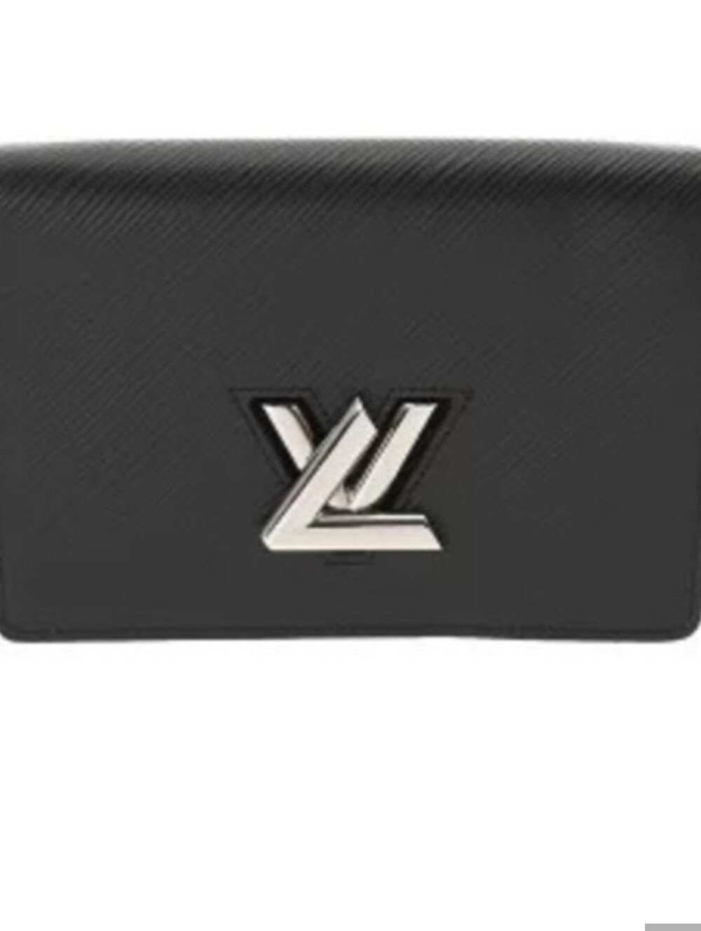 Louis Vuitton Black Epi Leather Mini Wallet with Silver LV Emblem